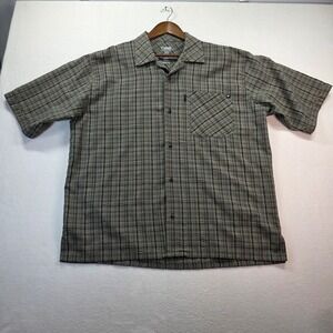 BLACKHAWK Warrior Wear 1700 Men's XL Plaid Button Up Short Sleeve Tactical CCW